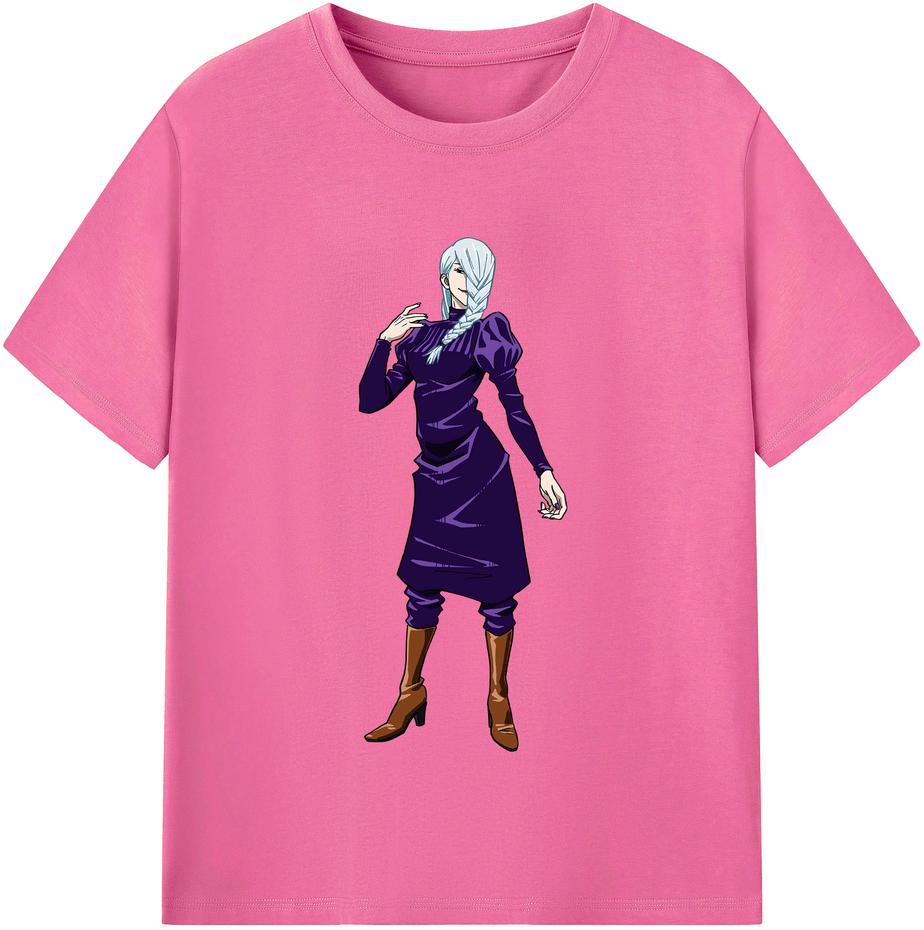 （画像用） 呪術廻戦 Jujutsu Kaisen レディースカジュアルプリントTシャツ（綿100％）